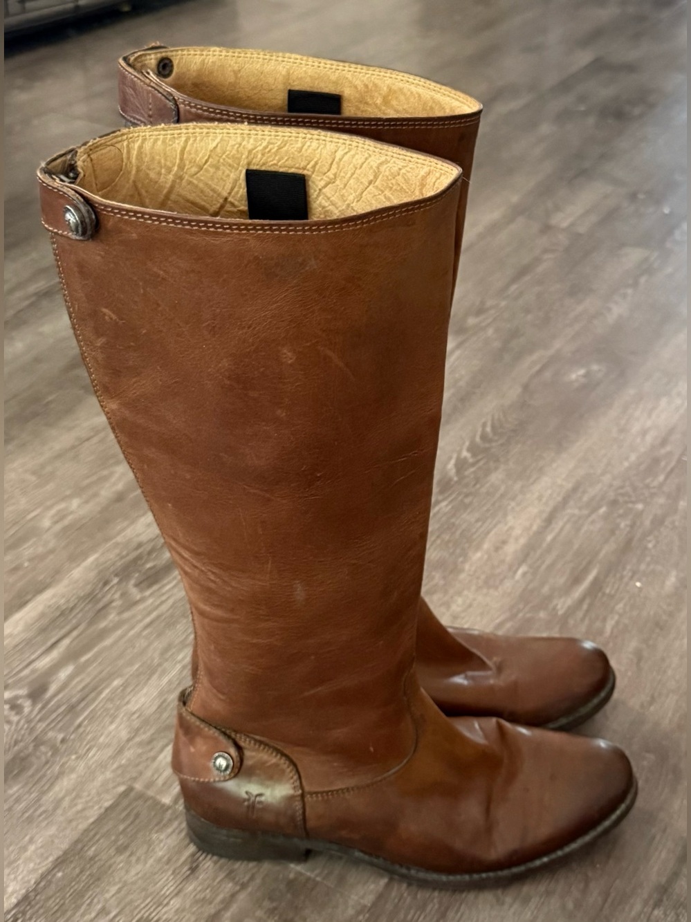 Womens FRYE knee high leather boots sz 8